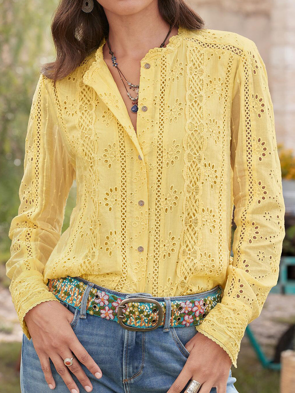 Women's lace shirt