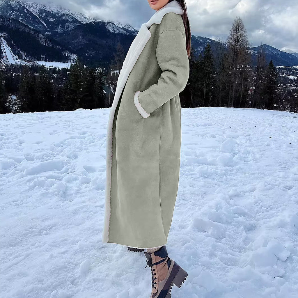 Women's Fur Coat Thickened Plush Winter Lambswool Long