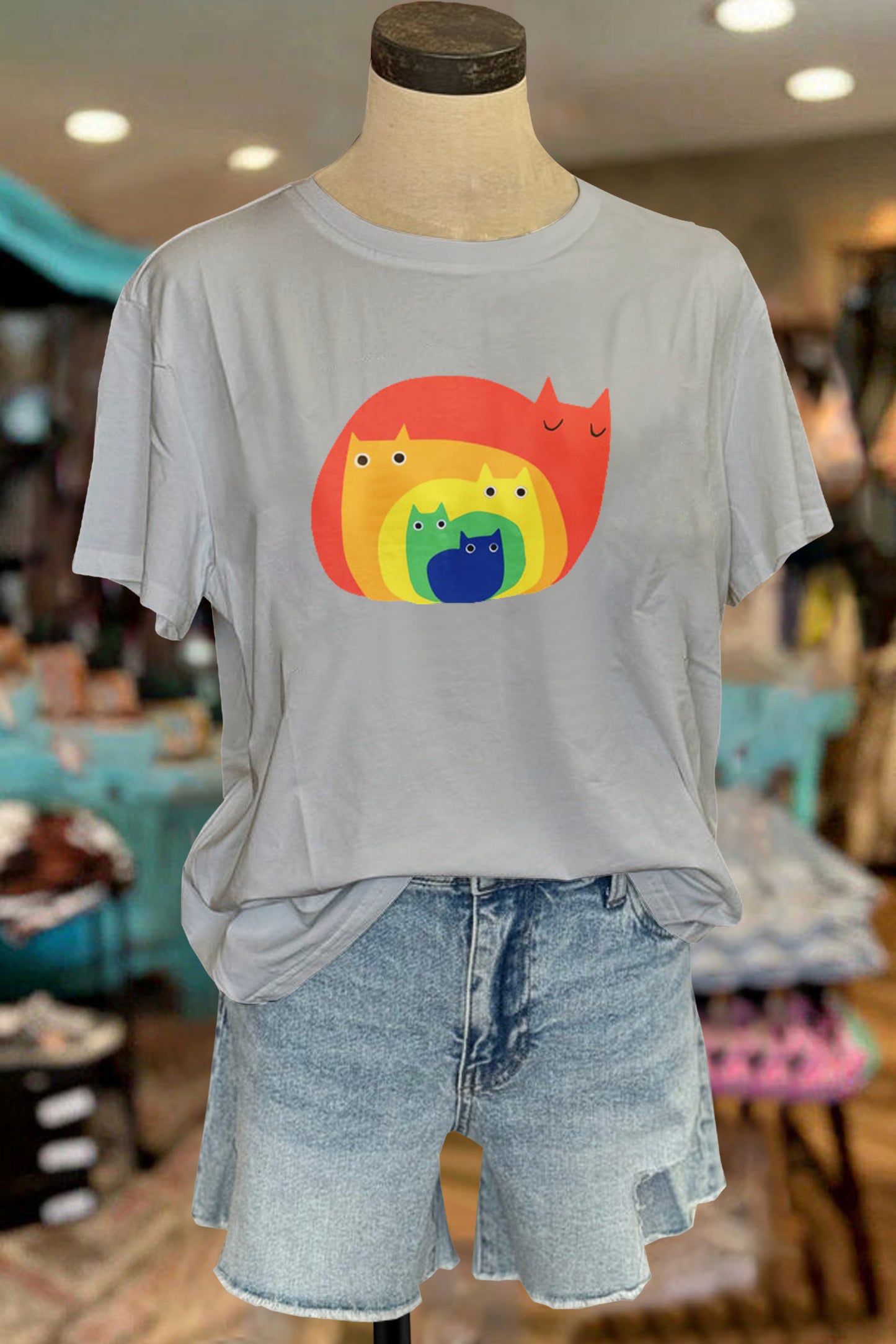 Cute Rainbow Cats T-shirt