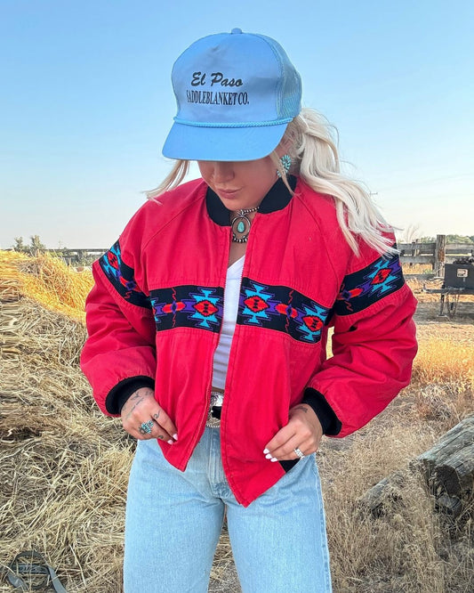 Aztec Coat Baseball Uniform-Red/Blue