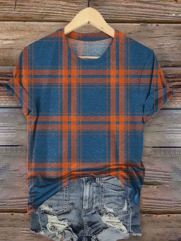 Women's Vintage Art Print Casual Cotton Shirt