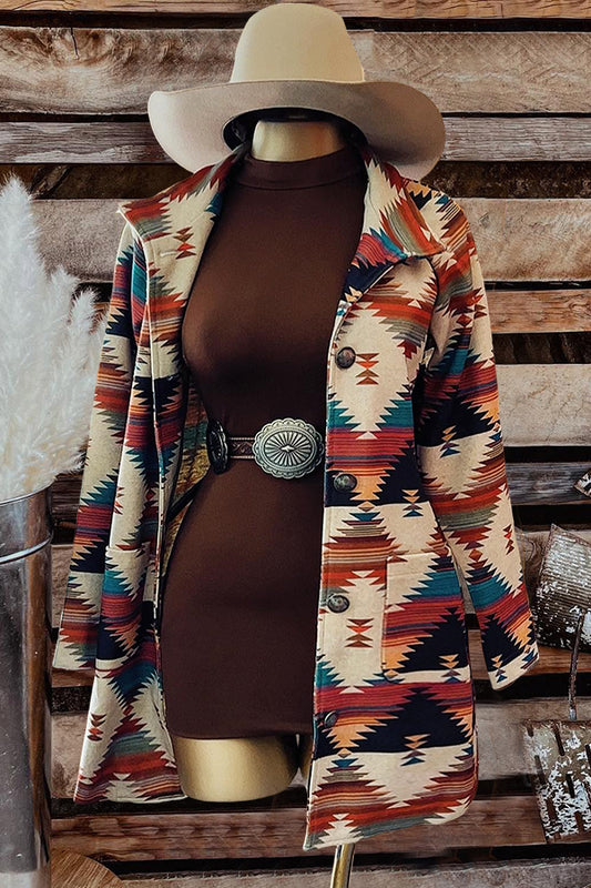 Vintage Western Aztec Print Jacket