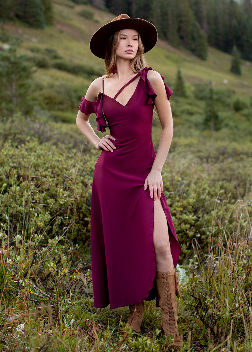 Bianka Dress in Rosewood