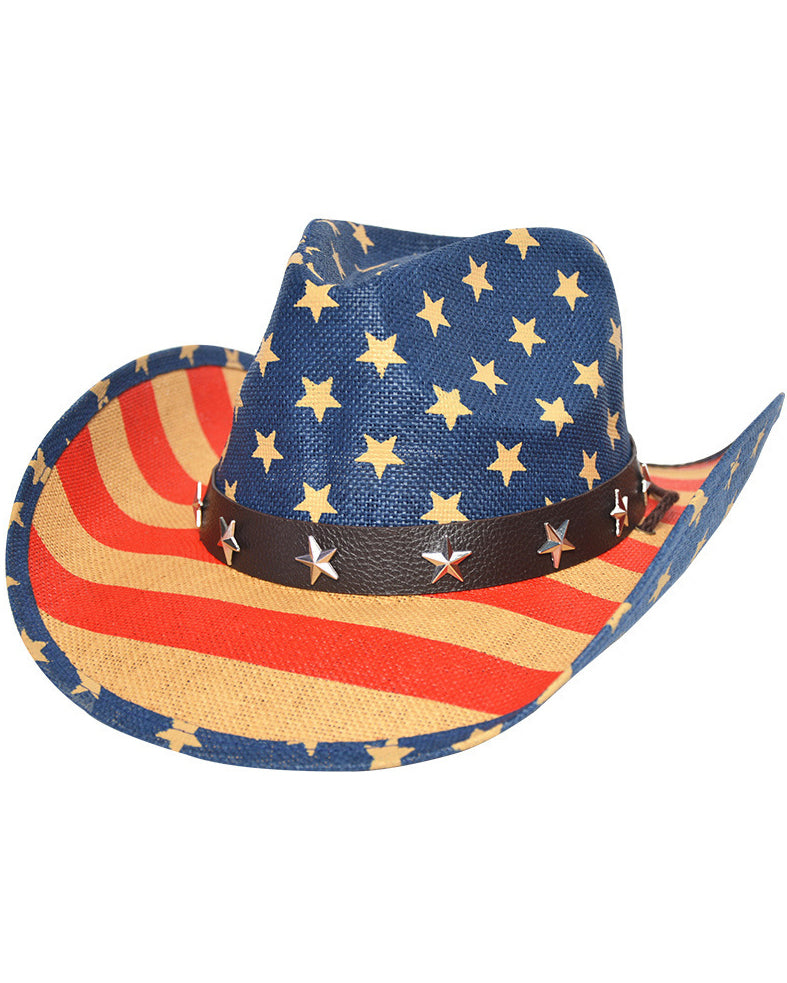 Western Vintage American Flag Hat