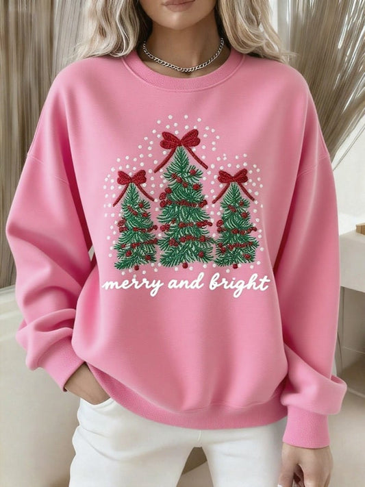 Women's Merry and Bright Print Sweatshirt