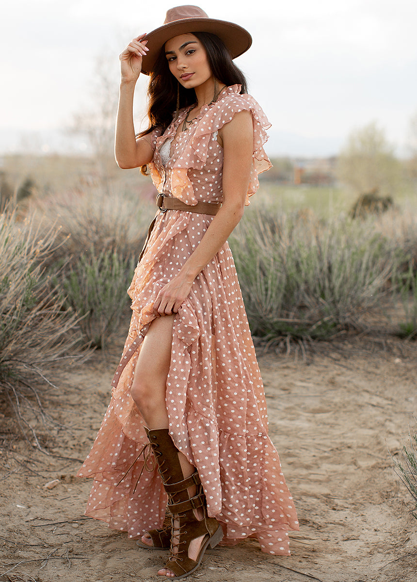 Cass Dress in Warm Sand