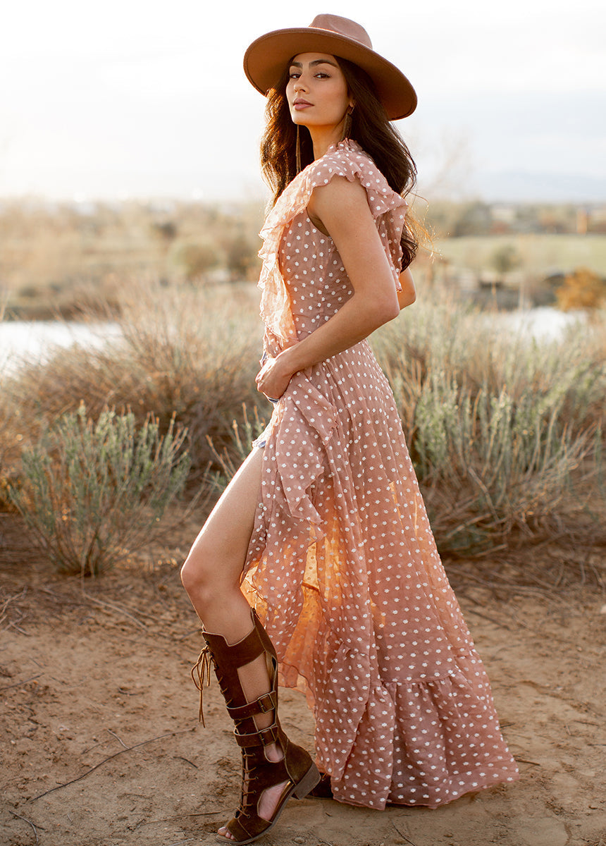 Cass Dress in Warm Sand