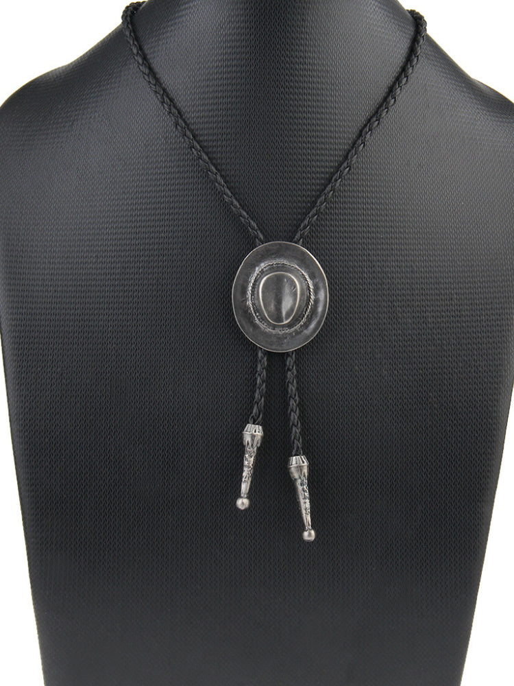 Western Cowboy Hat Alloy Pendant Necklace