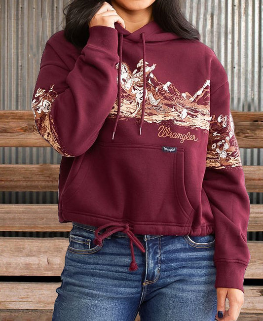 Women's Running Horse Print Hoodie