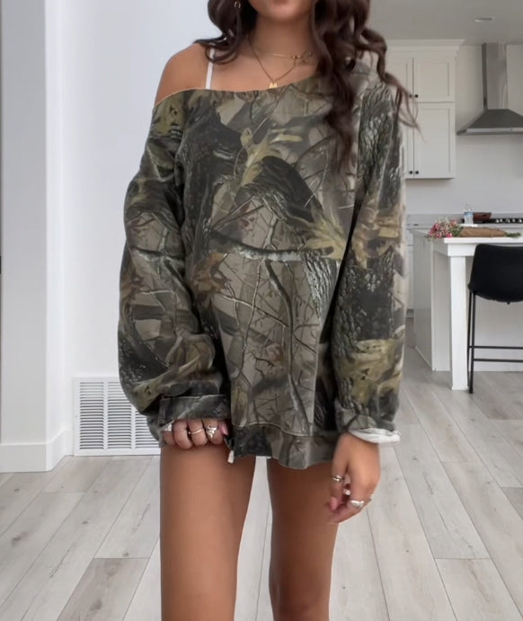 Women's Camouflage Sweatshirt