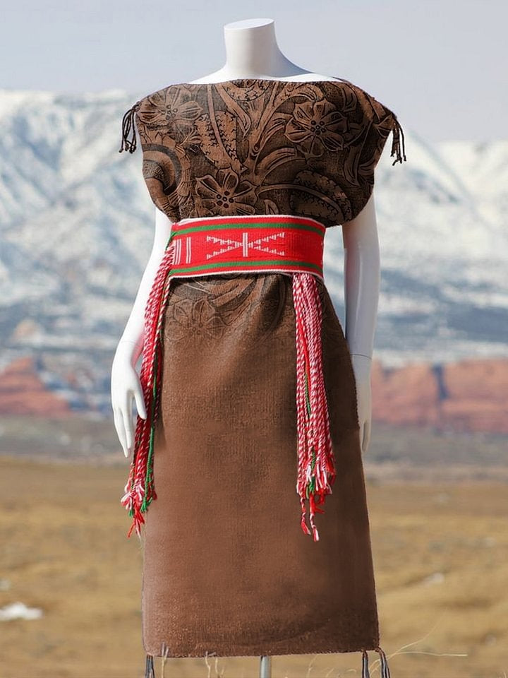 Retro Leather Embossing Pattern Print Buttoned Cardigan Sweater