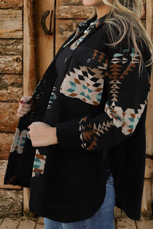 Vintage Western Aztec Print Jacket