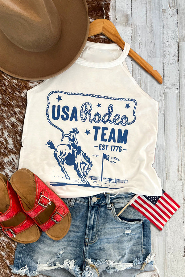 Casual Usa Rodeo Team Tank