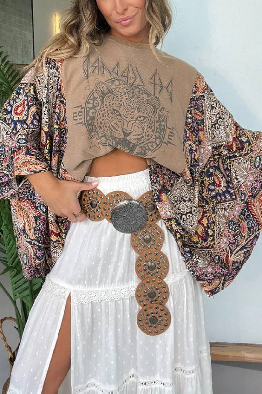 Def Leppard Mix & Match Tee Taupe