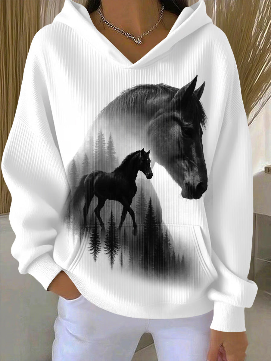 Horse Art Print Hoodie