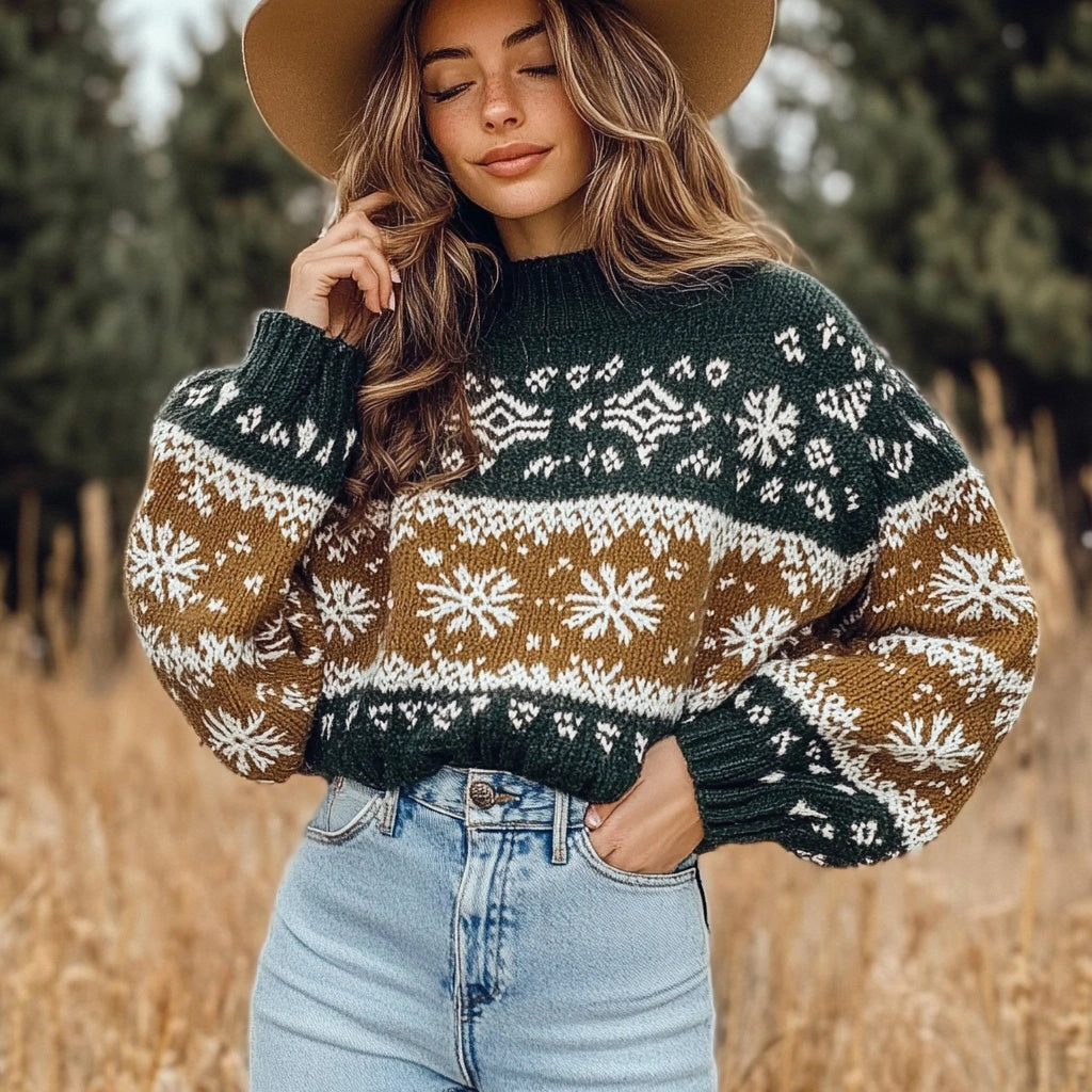 Women's Christmas Ethnic Style Sweater