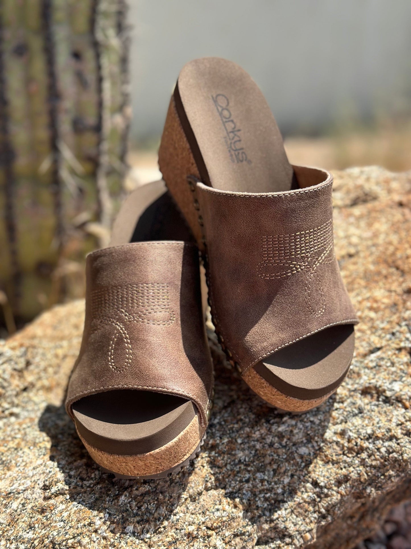 The Corky’s BootStitch Wedge Sandal