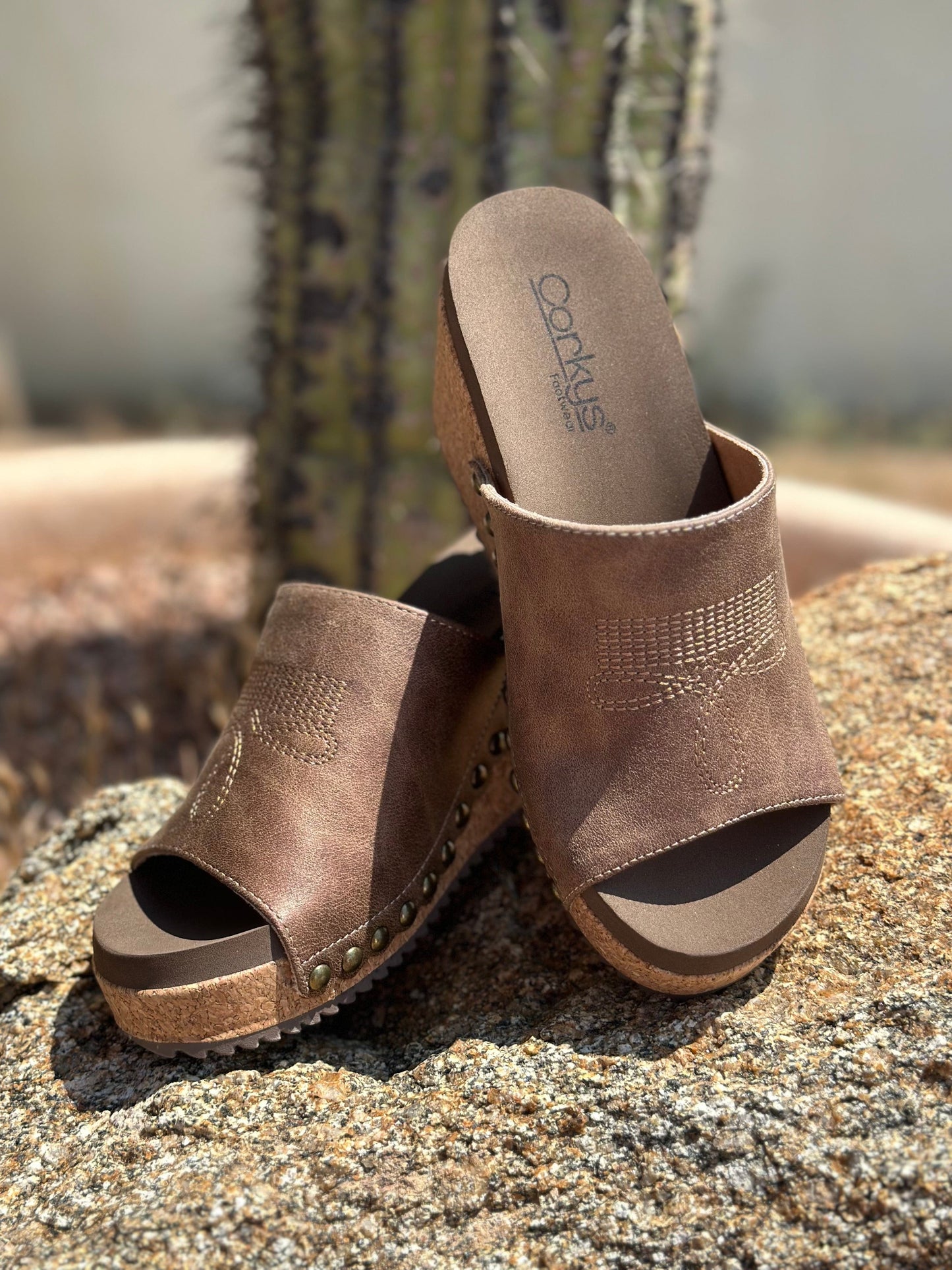 The Corky’s BootStitch Wedge Sandal