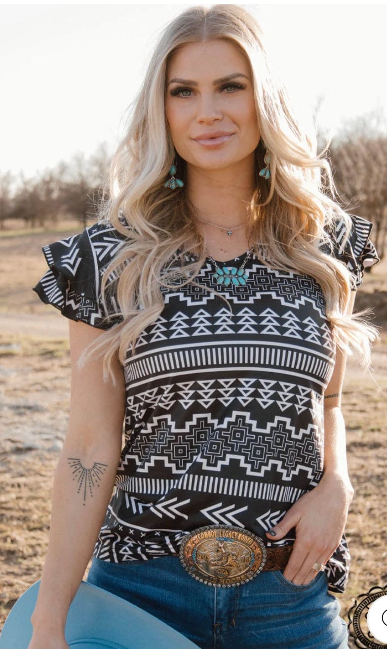 The Santa Barbara Aztec Top