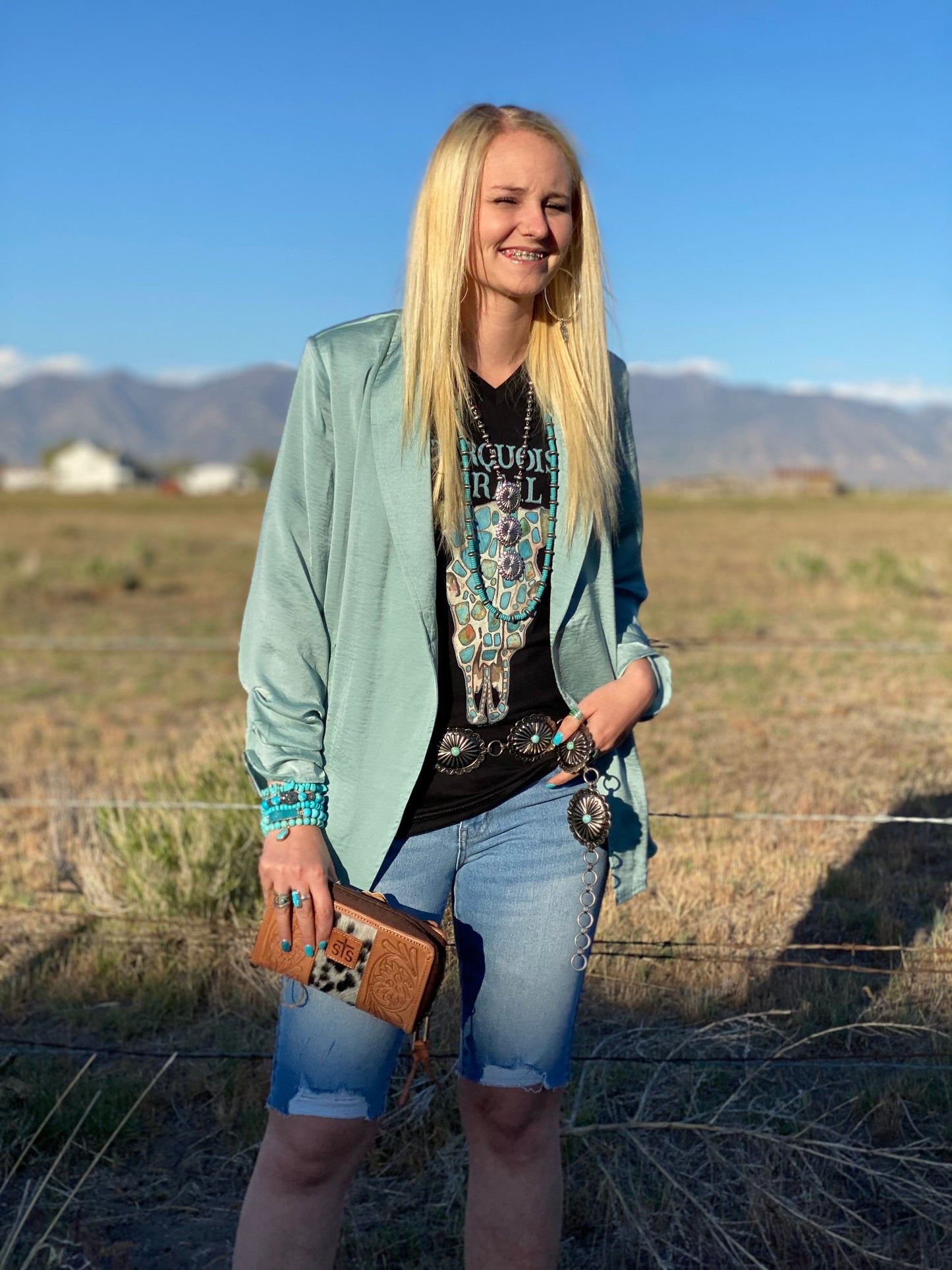 The South of Turquoise Blazer